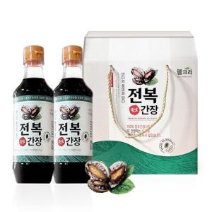 웰크리 완도 전복간장 선물세트 만능 맛간장 500mlx2개