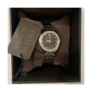 Bulova 96L317 클래식 크리스탈 스테인레스 스틸 쿼츠 Ladies 시계 [세금포함] [정품] / New Tag 명품시계