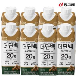 빙그레 더단백 드링크 커피 250ml (8입) 프로틴 단백질 음료