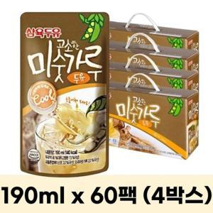 삼육두유 고소한 미숫가루 두유 190ml 60팩