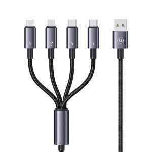 4-in-1 알루미늄 15W 고속충전 데이터케이블 SJ739USB101 1.2m USAMS