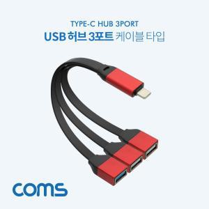 USB 3.1(C) Y형 허브 3포트 케이블타입 메탈