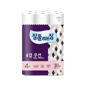 미래생활 잘풀리는집 4겹 쿠션 소취화장지 27m 30롤 x 1팩