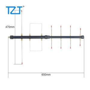 TZT HamGeek HG-U80 6 요소 야기 안테나 UHF 400Mhz-480Mhz 풀 밴드 위성 지향성