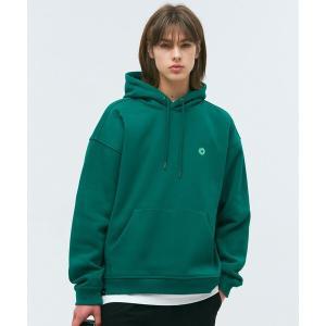 [하프클럽/]유니)CIRCLE GROOVERHYME LOGO HOOD (GREEN) LRRSCTH104M