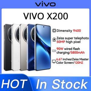 오리지널 VIVO X200 텐구즈 9400, 6.67 인치, 2800x1260 HDR, AMOLED, 120Hz, 5800mAh, C타입 90W, 32MP +