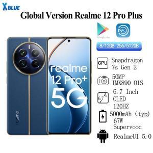 글로벌 버전 Realme 12 Pro Plus 5G Snapdragon 7s Gen 2 50MP Sony IMX890 OIS 카메라, 6.7 인치 OLED 500