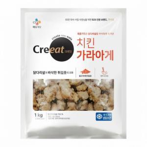 크레잇 치킨가라아게 1kg X 8개 (1BOX) 튀김 밀키트 제일제당 닭다리 CJ 가라아케 신선 홈키트 안주 토핑