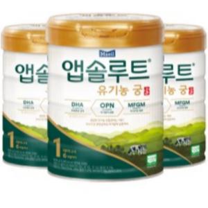 매일 앱솔루트 유기농궁 분유 1단계 800g 3캔