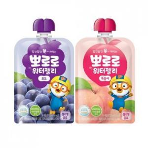 간식 포도 복숭아 뽀로로 워터젤리 오렌지 각 10개 총20개 120ML