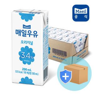 매일멸균 오리지널우유 200ml 24팩/두유/멸균우유