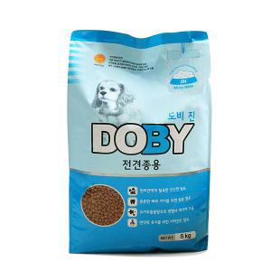 인터펫코리아 도비 진 대용량사료 성견사료 전견용 5kg x 1개