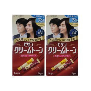 비겐크림톤 염색약 새치염색 60g X 2 바르는 염색약(7G 자연흑갈색)