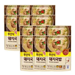 오뚜기 부산식 돼지국밥 곰탕 500g x 12개