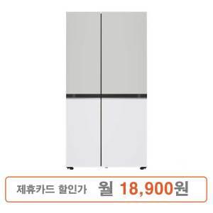 LG 디오스 오브제컬렉션 베이직 양문형 냉장고 652L