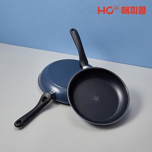 [HC해피콜] 본사직영 컴플리트 IH 인덕션 프라이팬 2종 세트 (24cm+28cm)