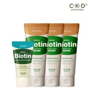 CKD 아미노비오틴 두피각질샴푸40ml+단백질크림 샴푸 80mlX3