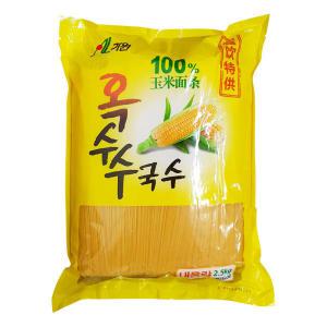 가원 100% 옥수수국수 2.5kg 대용량 비건면 마라탕면 제로당 제로콜레스테롤 백종원국수