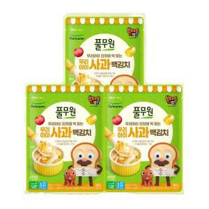 무료배송 풀무원 사과 백김치 (300g)X3개 모음 가정용 대용량 pc방 업소용