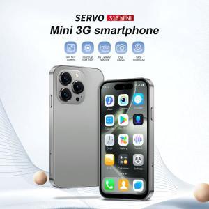 2025 SERVO S16 미니 3G 초소형 스마트폰, 안드로이드 10 OS, 16GB ROM, 얼굴 잠금 해제, 플레이 스토어,