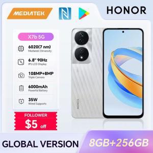 HONOR X7b 5G, 8GB + 256GB, 6.8 인치 스크린, 듀얼 SIM, 108MP + 8MP 트리플 카메라, 고속 충전, 안드로이