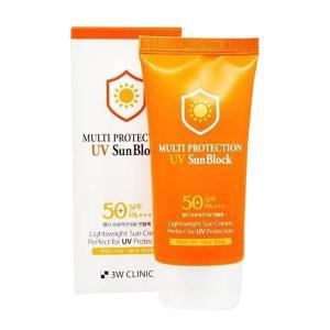 [펀아이템]3W 멀티프로텍션 UV썬블록 SPF50 PA+++ 썬블럭 선블럭 선블록 썬블록 UV썬블럭