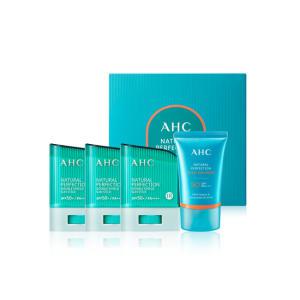 AHC 내추럴 퍼펙션 선스틱 기획세트 (스틱 14g 3개+모이스트 선크림 50ml)