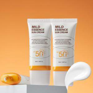 [유통기한 25년 1월]50ml+50ml 프레아쥬 마일드 에센스 수분선크림SPF50+PA++++_순한 데일리선크림/백탁NO