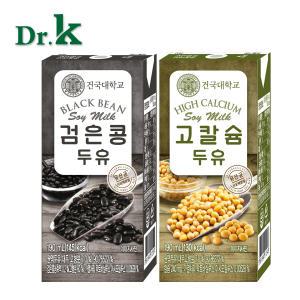 건국 검은콩 고칼슘 두유 190ml 24팩 48팩