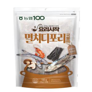 농협 다시팩 육수팩 천연조미료 멸치디포리 국물팩150g(15g×10개)