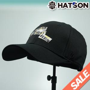 [햇츠온]J0SM203BK HatsON 브랜드 남자 여자 무지 심플 레터링 스트랩 스트럭쳐 하드 볼캡 야구 모자 AD