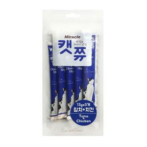 미라클 고양이간식 캣쮸 파우치 65g - 참치치킨