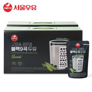 서울우유 고칼슘 검은콩 블랙9곡 두유 190ml 40팩-칼슘250mg