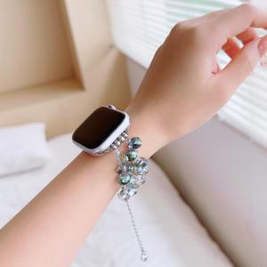 애플 워치 밴드용 크리스탈 여성 스트랩 팔찌 iWatch 시리즈 3 6 se 7 8 벨트 44mm 40mm 45mm 41mm 49mm 42