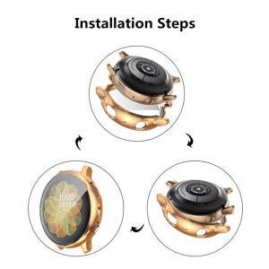 갤럭시 워치 액티브 2 케이스 삼성 호환 44mm 40mm TPU 소프트 프로텍터 전체 화면 보호 커버