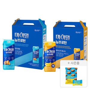 마이밀 마시는 뉴프로틴 오리지널, 190ml, 16팩 + 로우슈가 바나나, 190ml, 16팩 + 증정( 한입쏙쏙 프로틴바 150g, 1개 )