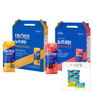 마이밀 마시는 뉴프로틴 로우슈가 바나나, 190ml, 16팩 + 초코, 190ml, 16팩 + 증정( 한입쏙쏙 프로틴바 150g, 1개 )