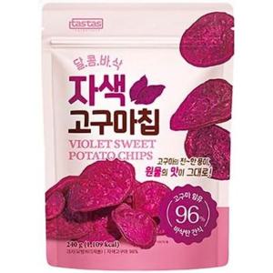 타스타스 달콤바삭 고구마칩 240g 총 2개 대용량 자색맛 + 골드맛 고구마함량 96%