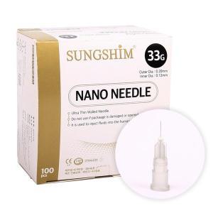 [기타]성심 나노니들 Nano Needle 33G 8mm 1박스 100개입