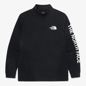 [매장정품] 노스페이스 NORTHFACE 키즈 NT7XQ53T 컴피 터틀 넥 티_팬텀블랙