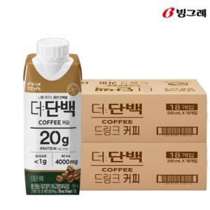 빙그레 더단백 드링크 커피 250ml (36입) 프로틴 단백질 음료