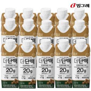 빙그레 더단백 드링크 커피 250ml (15입) 프로틴 단백질 음료