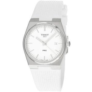 티쏘 [세금포함] [정품] PRX 40MM 쿼츠 화이트 다이얼 고무 Men 시계 T137.410.17.011.00 손목시계 명품시