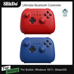 AKNES 8Bitdo 얼티밋 블루투스 컨트롤러, 충전 도크 포함, 게임 패드, 홀 효과 감지 조이스틱, 스위치 윈도