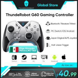 THUNDEROBOT 게임 패드 블루투스 무선 진동 조이스틱 컨트롤러, 스위치 윈도우 PC 스팀 TV용, G60, 3 가지