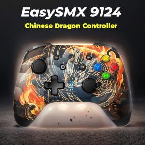 EasySMX 9124 무선 게임패드 드래곤 블루투스 컨트롤러, 닌텐도 스위치, PC, 스마트폰, 스팀 데크, TV와 호