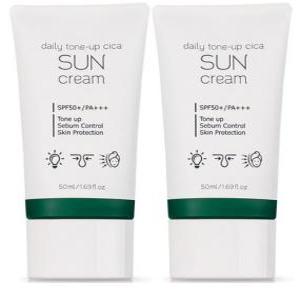 프레티 데일리 톤업 시카 선크림 SPF50+ PA+++, 50ml, 2개