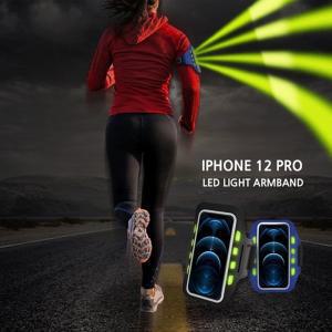 12 PRO 야간등산 스마트폰 LED발광운동 IPHONEPRO 런닝 12PRO 스포츠 암밴드 LED 네오플랜