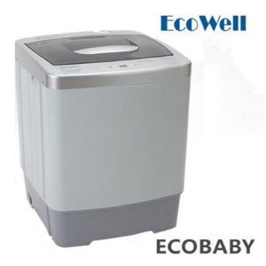 에코웰 ECOBABY 1.95kg 소형 미니 원룸 자취생 세탁기 추천 1인가구 작은속옷 세탁기 집들이 이사 선물