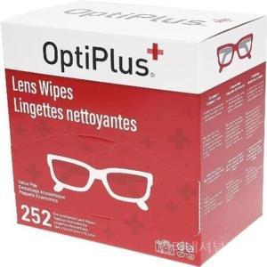 OptiPlus 렌즈클리너 티슈 카메라 스마트폰 안경 물티슈 컴퓨터 청소 퀵드라이 252개